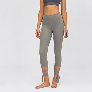 Yoga tights Cropped Women Pants Skin-Friendly bandage dance pants breathable sports high-waisted shaping sports pants