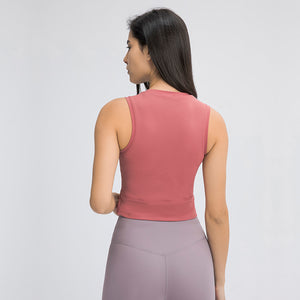 MAYLIFY Women Sports Bra Longline Crop Tank Top Workout Running Yoga