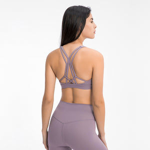 MAYLIFY Ladies Running Gym Yoga Bra Tops Athletic Fitness Push Up Soft Padded Workout Gym Sports Bras