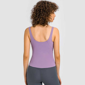 MAYLIFY Womens Removable Padded Sports Bras Workout Running Yoga Tank Tops