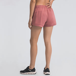 Performance Workout Women's Athletic Running Fitness Blank Plain Gym Shorts Women Active Shorts with Pockets