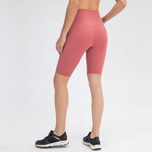 MAYLIFY High Waist Yoga Shorts for Women's Tummy Control Fitness Athletic Workout Running Shorts