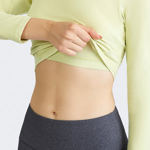 YOGA Women's Seamless Long Sleeve Running Top Gym Sports Workout Casual T-Shirts