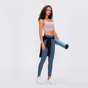 MAYLIFY Strappy Back Wirefree Padded Workout Yoga Sports Bra  shockproof women's bra