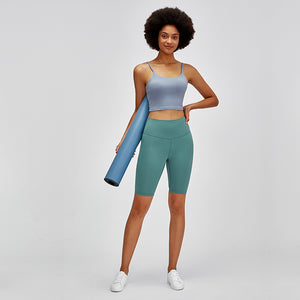 MAYLIFY High Waist Crotchless Yoga Sport Shorts Women Running Workout Fitness Sport Gym Clothing