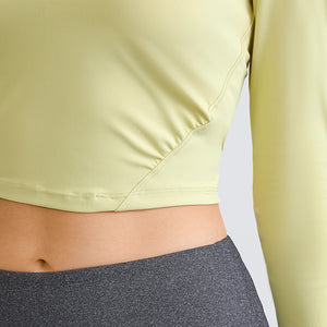 YOGA Women's Seamless Long Sleeve Running Top Gym Sports Workout Casual T-Shirts