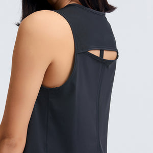 MAYLIFY Crop Tops Womens Workout Tops Flowy Cropped Tank Tops Athletic sleeveless Shirts