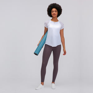 MAYLIFY Woman Run Tee Essentials T-Shirts Crewneck Tee Stretch Moisture-Wicking Perfomance T Shirt