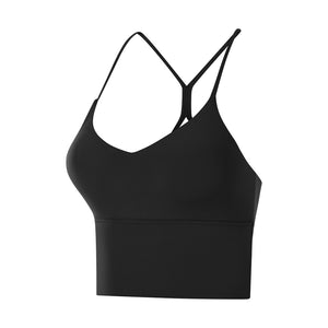 MAYLIFY Sports Bra for Women, Workout Athletic Tops Medium Support Yoga Bra with Removable Cups, Gym Racerback Running Tank Tops