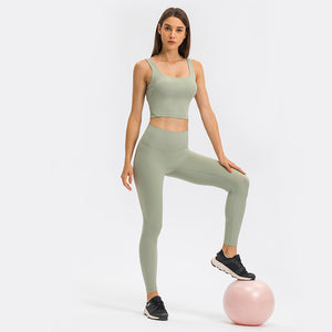 Yoga Leggings Seamless High Waisted Tummy Control Yoga Pants for Gym Running Workout