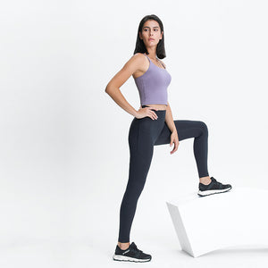 Yoga Pants with Pockets, Tummy Control, Workout Running Leggings with Pockets for Women