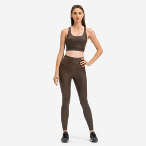 MAYLIFY Women's Fashion Coated Faux Leather Legging High Waist Pants Workout Tights