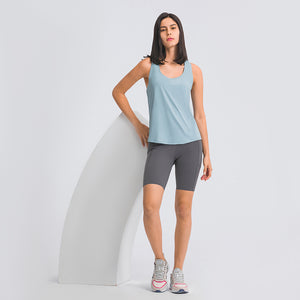 MAYLIFY Women's Workout Tank Top Racerback Lightweight Athletic Muscle Shirts Loose Fit Sport Gym Yoga Top