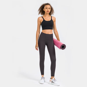 Yoga Pants with Pockets, Tummy Control, Workout Running Leggings with Pockets for Women