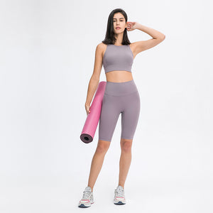 MAYLIFY High Waist Yoga Shorts for Women's Tummy Control Fitness Athletic Workout Running Shorts