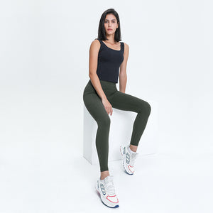 Yoga Pants with Pockets, Tummy Control, Workout Running Leggings with Pockets for Women