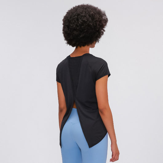 MAYLIFY Woman Run Tee Essentials T-Shirts Crewneck Tee Stretch Moisture-Wicking Perfomance T Shirt