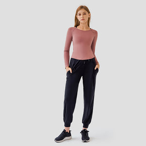 YOGA Women's Seamless Long Sleeve Running Top Gym Sports Workout Casual T-Shirts