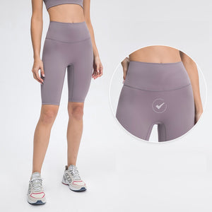 MAYLIFY High Waist Yoga Shorts for Women's Tummy Control Fitness Athletic Workout Running Shorts