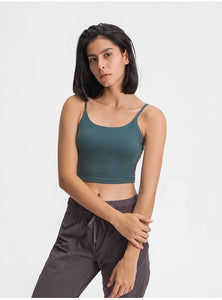 New colors for women vest sexy thin belt beautiful back tank top yoga crop Sweat vest