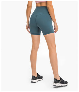 Womens Yoga Shorts Running Shorts High Waist Cool Breathable Training Shorts Ultra Soft seamless Gym Shorts