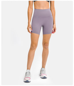 Womens Yoga Shorts Running Shorts High Waist Cool Breathable Training Shorts Ultra Soft seamless Gym Shorts