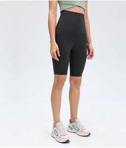 Yoga Pants Ladies High Waist Coated Sports Fitness Shorts Breasted Abdominal Sweat Pants Corset