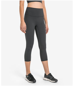 MAYLIFY Breathable Women High Elastic Yoga Pants Tights Quick Dry Sports Solid Color Leggings with Pocket