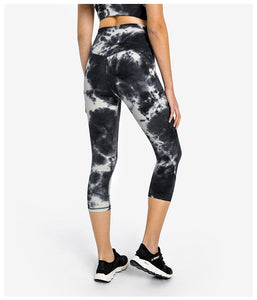 MAYLIFY Breathable Women High Elastic Yoga Pants Tights Quick Dry Sports Solid Color Leggings with Pocket