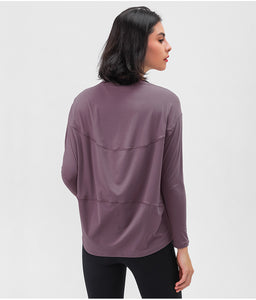 MAYLIFY Long Sleeve Workout Shirts for Women Athletic Tops Running Yoga Shirts