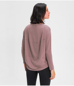 MAYLIFY Long Sleeve Workout Shirts for Women Athletic Tops Running Yoga Shirts