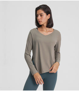 Women's Athletic Long Sleeves Sports Running Shirt Breathable Gym Workout Top Workout shirts