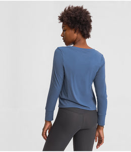 Women's Athletic Long Sleeves Sports Running Shirt Breathable Gym Workout Top Workout shirts
