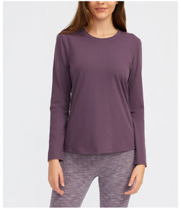 Womens Long Sleeve Tops Seamless Outdoor Performance T-Shirt sport top