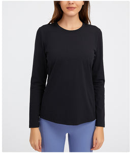 Womens Long Sleeve Tops Seamless Outdoor Performance T-Shirt sport top