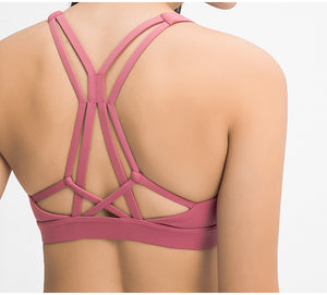 MAYLIFY Ladies Running Gym Yoga Bra Tops Athletic Fitness Push Up Soft Padded Workout Gym Sports Bras