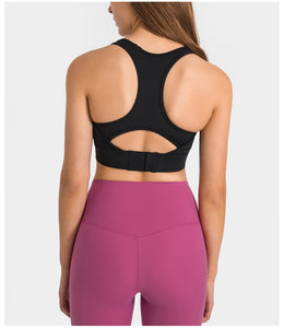 MAYLIFY Racerback Sports Bra for Women- Padded Seamless Activewear Bras for Yoga Gym Workout Fitness