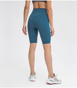 MAYLIFY High Waist Yoga Shorts for Women's Tummy Control Fitness Athletic Workout Running Shorts