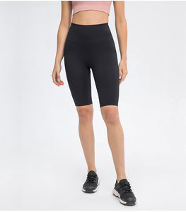 MAYLIFY High Waist Yoga Shorts for Women's Tummy Control Fitness Athletic Workout Running Shorts