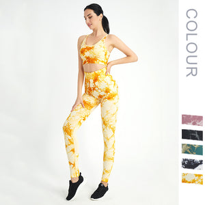 Workout Outfits for Women 2 Piece Ribbed Seamless Crop Tank High Waist Yoga Leggings Sets