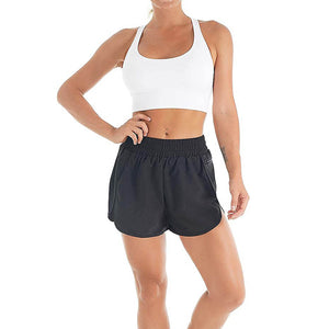 Women's Quick-Dry Running Shorts Workout Sport Layer Active Shorts with Pockets