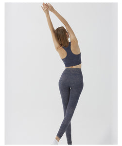 MAYLIFY Yoga Outfits 2 Piece High Waisted Leggings with Sports Bra Gym Clothes Sets
