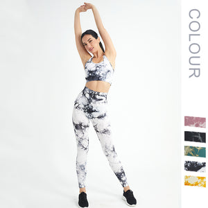 Workout Outfits for Women 2 Piece Ribbed Seamless Crop Tank High Waist Yoga Leggings Sets