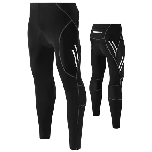 Mens Compression Leggings Cool Dry Base Layer Sports Running Tights Cycling Trousers for Workout Athletic Training Gym