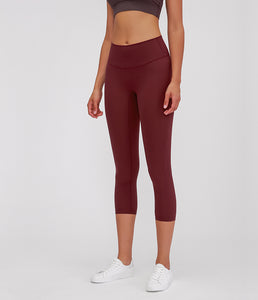 Capri Leggings High Waist Cropped Trousers Yoga Pants for Women Running Active 3/4 Length Leggings for Workout Exercise & Fitness
