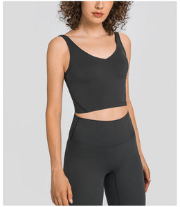 Shockproof Sports Bra Running Workout Gym Top Bra Short anti-shock yoga bra tank top