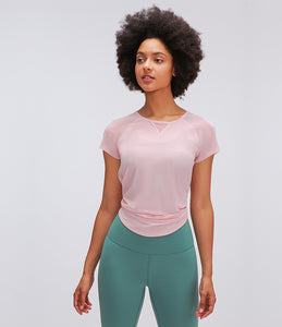 MAYLIFY Woman Run Tee Essentials T-Shirts Crewneck Tee Stretch Moisture-Wicking Perfomance T Shirt