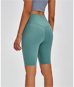 MAYLIFY High Waist Crotchless Yoga Sport Shorts Women Running Workout Fitness Sport Gym Clothing