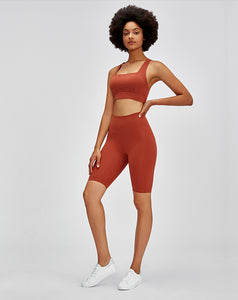 MAYLIFY High Waist Crotchless Yoga Sport Shorts Women Running Workout Fitness Sport Gym Clothing