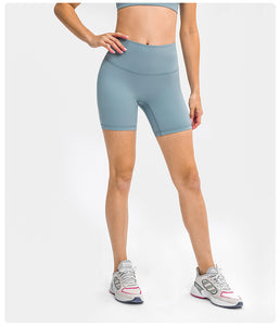 Womens Yoga Shorts Running Shorts High Waist Cool Breathable Training Shorts Ultra Soft seamless Gym Shorts